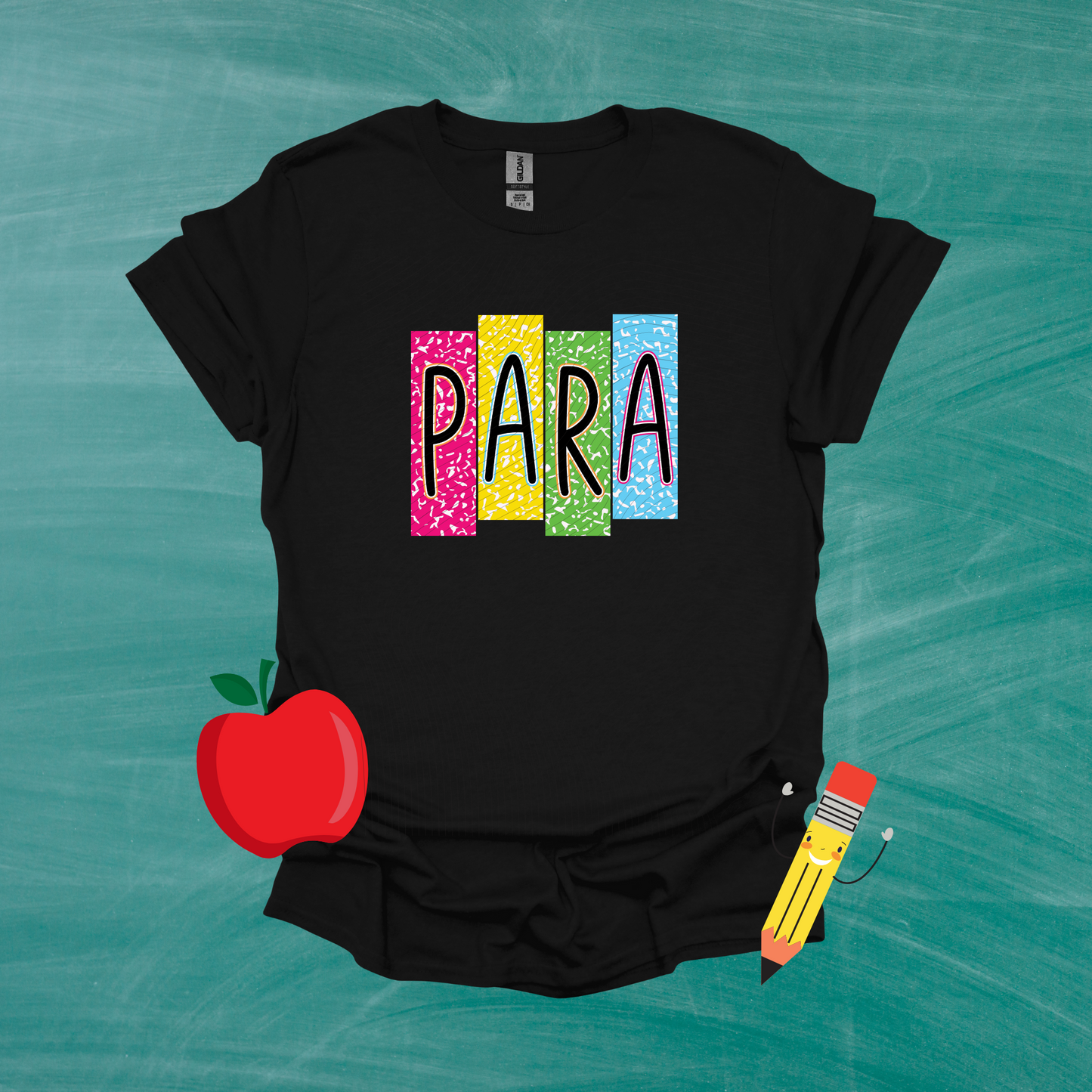 School Title Colorful Composition Shirt
