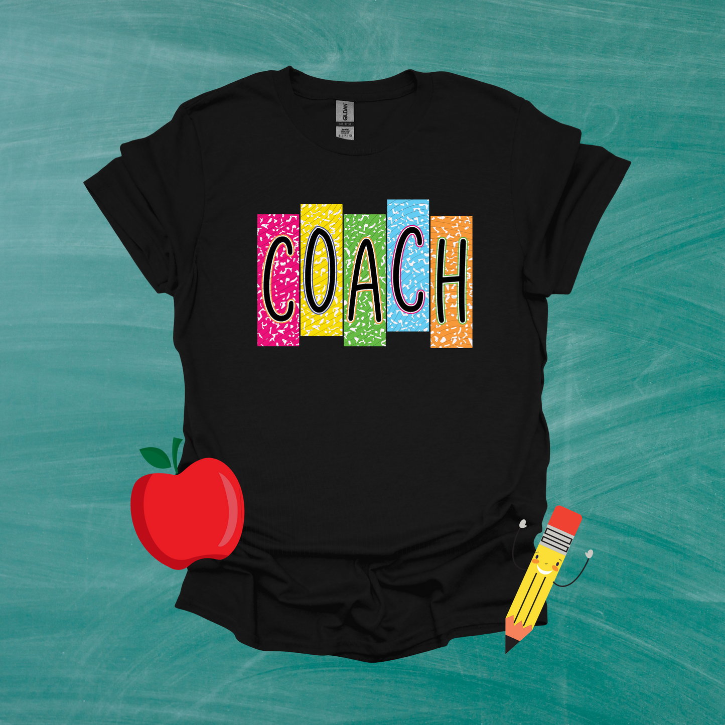 School Title Colorful Composition Shirt