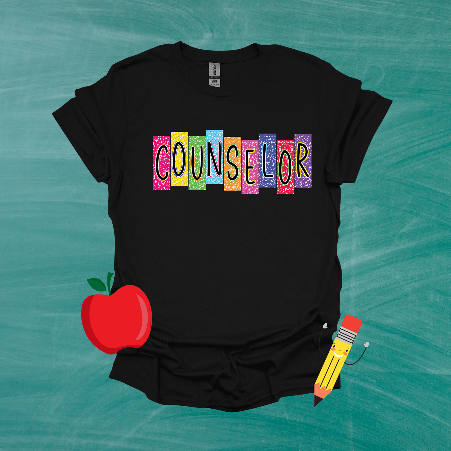 School Title Colorful Composition Shirt