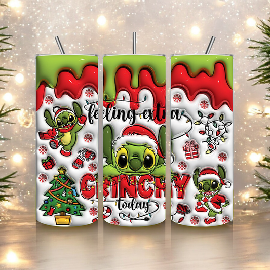 Feeling Grinchy Stitch Tumbler