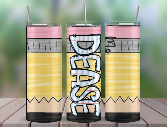 Personalized Pencil Tumbler