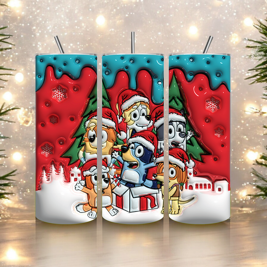 Bluey Christmas Tumbler
