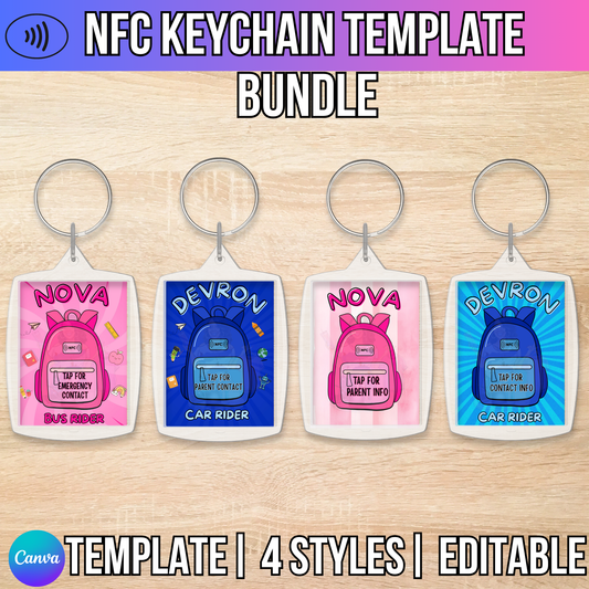 NFC Keychain Template (Bundle)