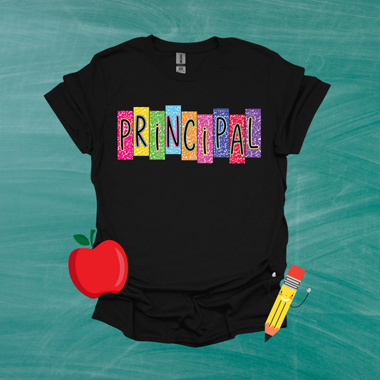 School Title Colorful Composition Shirt